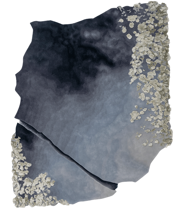 EDWARD FILEDS- BROKEN SHORE- HAND TUFTED rug